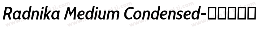 Radnika Medium Condensed字体转换